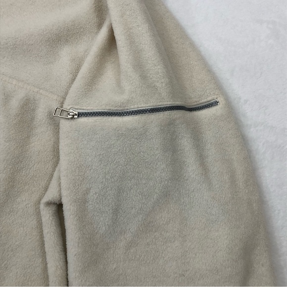 Vintage Foot Locker Men's 1/4 Zip White Fleece Pullover Sweater Jacket Size XXXL - Picture 3 of 6